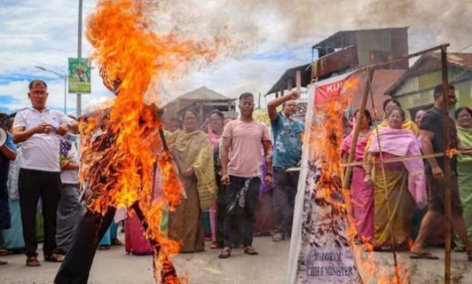 मणिपुर हिंसामा थप तीनजना मारिए